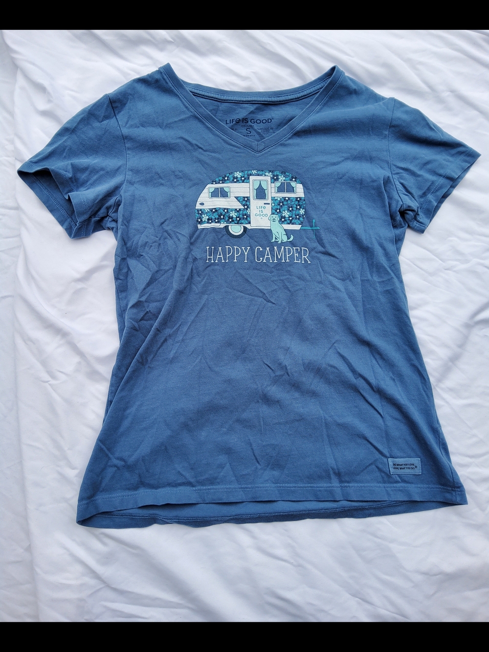 Life is Good 'Happy Camper' Blue T-Shirt
